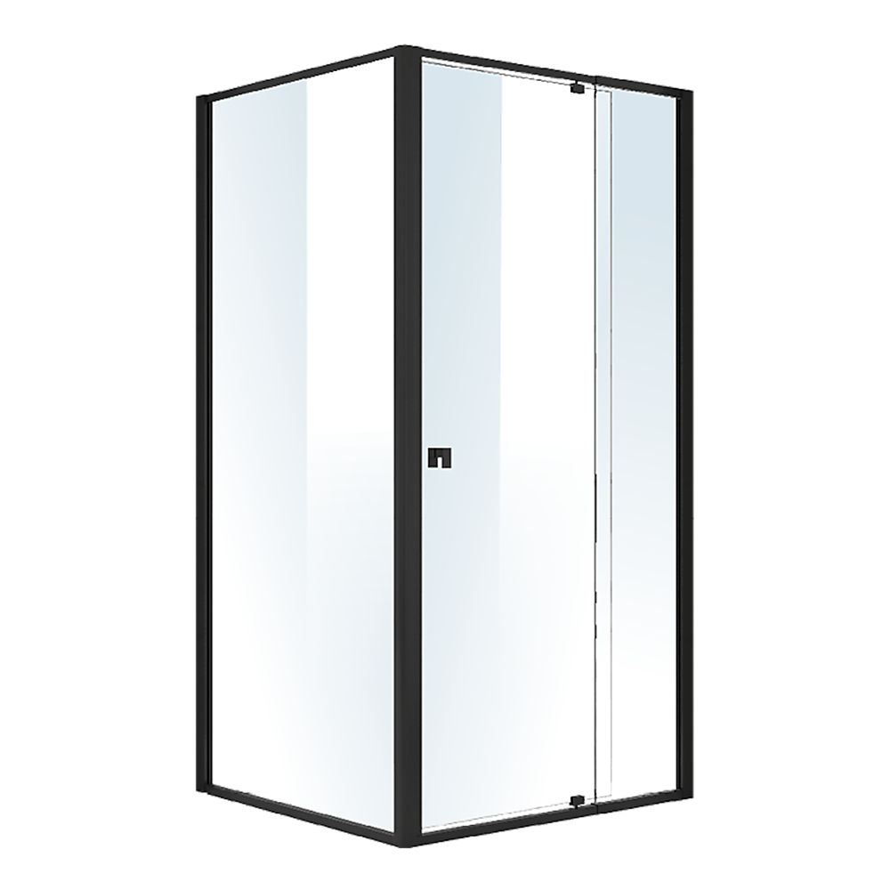 Semi Frameless Shower Screen (98~106)x 195cm & (89~92)x 195cm Side AS/NZS Glass V63-824561