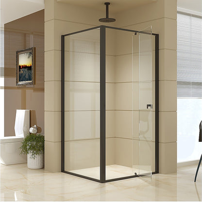 Semi Frameless Shower Screen (98~106)x 195cm & (89~92)x 195cm Side AS/NZS Glass V63-824561
