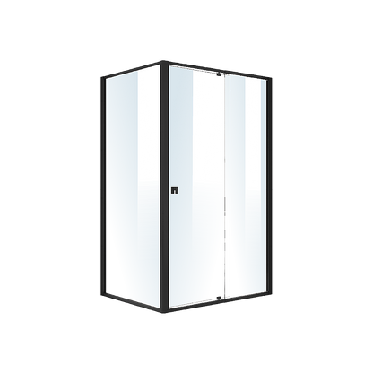Semi Frameless Shower Screen (114~122)x 195cm & (89~92)x 195cm Side AS/NZS Glass V63-824571