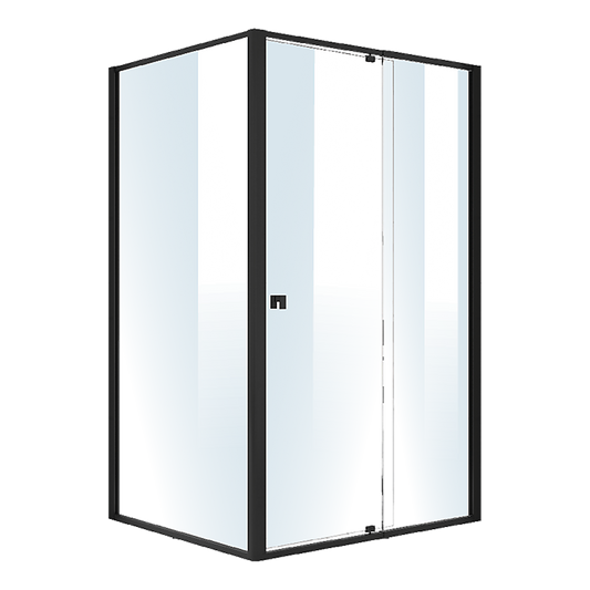 Semi Frameless Shower Screen (114~122)x 195cm & (98~101)x195cm Side AS/NZS Glass V63-824581