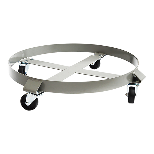 Drum Dolly 450kg 55 Gallon w Swivel Casters Heavy Duty Steel Frame Non Tipping V63-824681