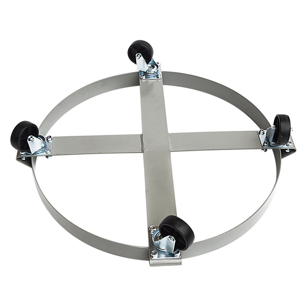 Drum Dolly 450kg 55 Gallon w Swivel Casters Heavy Duty Steel Frame Non Tipping V63-824681