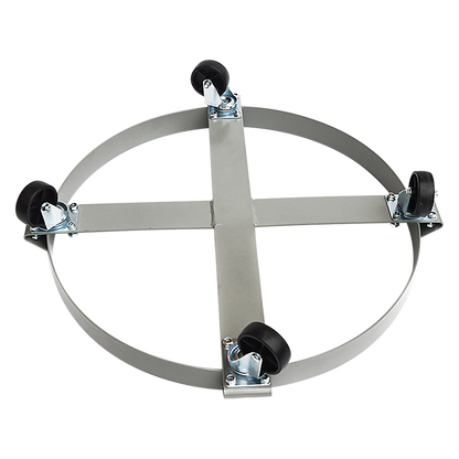 Drum Dolly 450kg 55 Gallon w Swivel Casters Heavy Duty Steel Frame Non Tipping V63-824681
