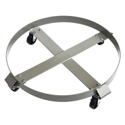 Drum Dolly 450kg 55 Gallon w Swivel Casters Heavy Duty Steel Frame Non Tipping V63-824681
