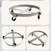 Drum Dolly 450kg 55 Gallon w Swivel Casters Heavy Duty Steel Frame Non Tipping V63-824681