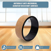 Yoga Pilates Wheel Cork Circle Prop Back Chest Hips Abdomen Stretch Roller V63-824771
