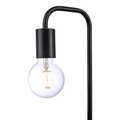 Modern Table lamp Desk Light Timber Base Bedside Bedroom Black V63-824821