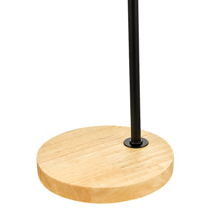Modern Table lamp Desk Light Timber Base Bedside Bedroom Black V63-824821