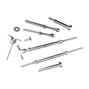 Stainless Steel Wire Rope Balustrade DIY Kit Jaw Swage Fork Turnbuckle 10 Pack For Secure Cable Railing V63-824881