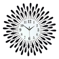 Large Modern 3D Crystal Wall Clock Luxury Art Metal Round Home Decor V63-824911