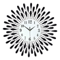 Large Modern 3D Crystal Wall Clock Luxury Art Metal Round Home Decor V63-824911