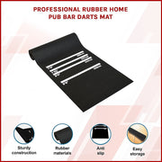 300cm Professional Rubber Darts Mat Home Pub Bar Floor Protector With Throw Line For Accurate Play V63-824921
