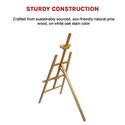 Pine Wood Easel Artist Art Display Painting Shop Tripod Stand Wedding V63-824931