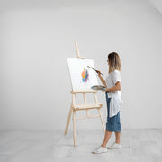 Pine Wood Easel Artist Art Display Painting Shop Tripod Stand Wedding V63-824931