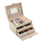 Jewellery Storage Box Girls Ring Necklace Display Organiser Case For Neat Accessory Storage V63-824941