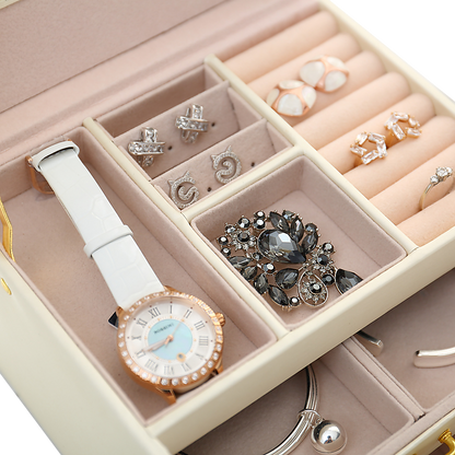 Jewellery Storage Box Girls Ring Necklace Display Organiser Case For Neat Accessory Storage V63-824941