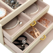 Jewellery Storage Box Girls Ring Necklace Display Organiser Case For Neat Accessory Storage V63-824941