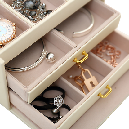 Jewellery Storage Box Girls Ring Necklace Display Organiser Case For Neat Accessory Storage V63-824941