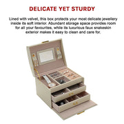 Jewellery Storage Box Girls Ring Necklace Display Organiser Case For Neat Accessory Storage V63-824941