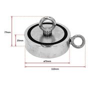 340Kg Salvage Strong Recovery Magnet Neodymium Hook Treasure Hunting Fishing V63-824961
