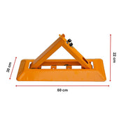 60cm Iron Fold Down Vehicle Security Parking Lock Bollard Barrier For Reserved Car Parking Protection V63-824971