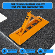 60cm Iron Fold Down Vehicle Security Parking Lock Bollard Barrier For Reserved Car Parking Protection V63-824971