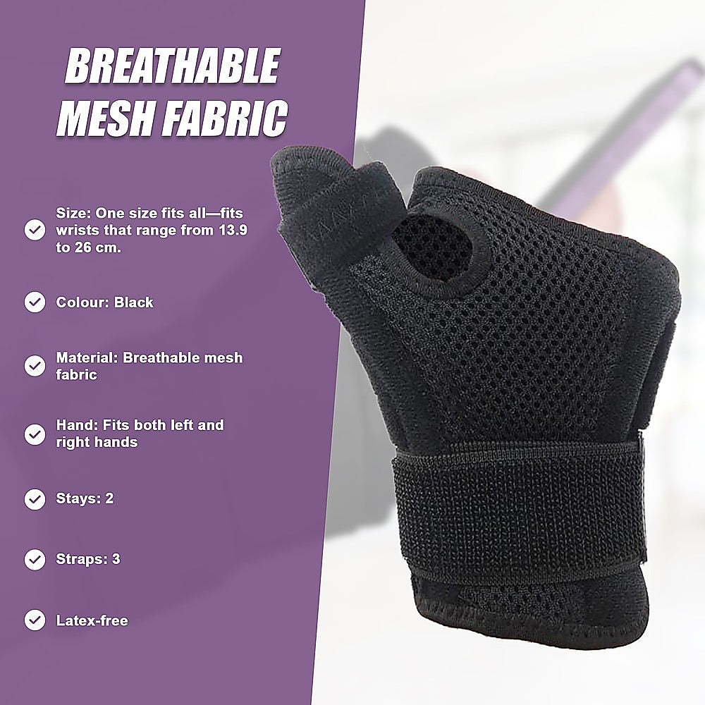 Thumb Stabiliser Brace One Size Fits All Support Strap Splint For Sports And Arthritis Relief V63-824981