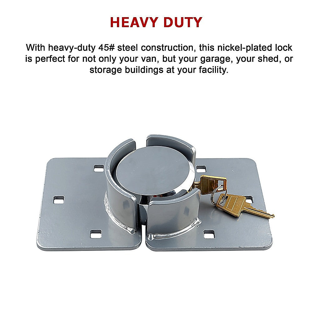 Heavy Duty Van Door Lock With Brackets Security Hasp Padlock For Vehicle Cargo Protection V63-824991