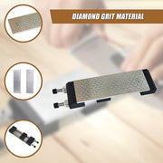 Double-Sided Diamond Knife Sharpeners Sharpening Stone W/ Stone Holder V63-825451
