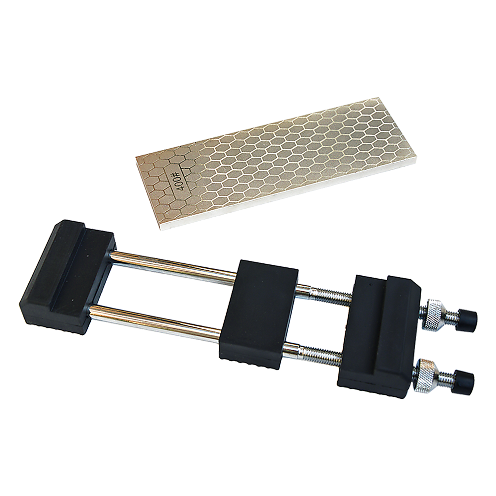 Double-Sided Diamond Knife Sharpeners Sharpening Stone W/ Stone Holder V63-825451