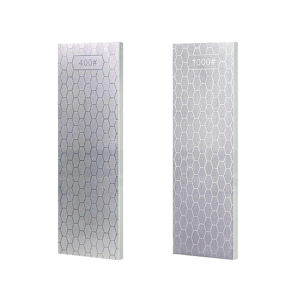 Double-Sided Diamond Knife Sharpeners Sharpening Stone W/ Stone Holder V63-825451