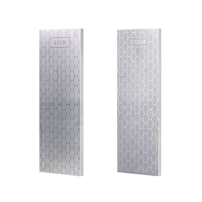 Double-Sided Diamond Knife Sharpeners Sharpening Stone W/ Stone Holder V63-825451