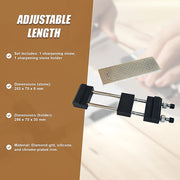Double-Sided Diamond Knife Sharpeners Sharpening Stone W/ Stone Holder V63-825451