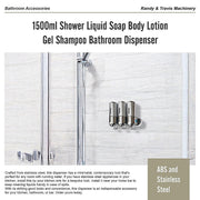 1500ml Shower Liquid Soap Body Lotion Gel Shampoo Bathroom Dispenser V63-825461