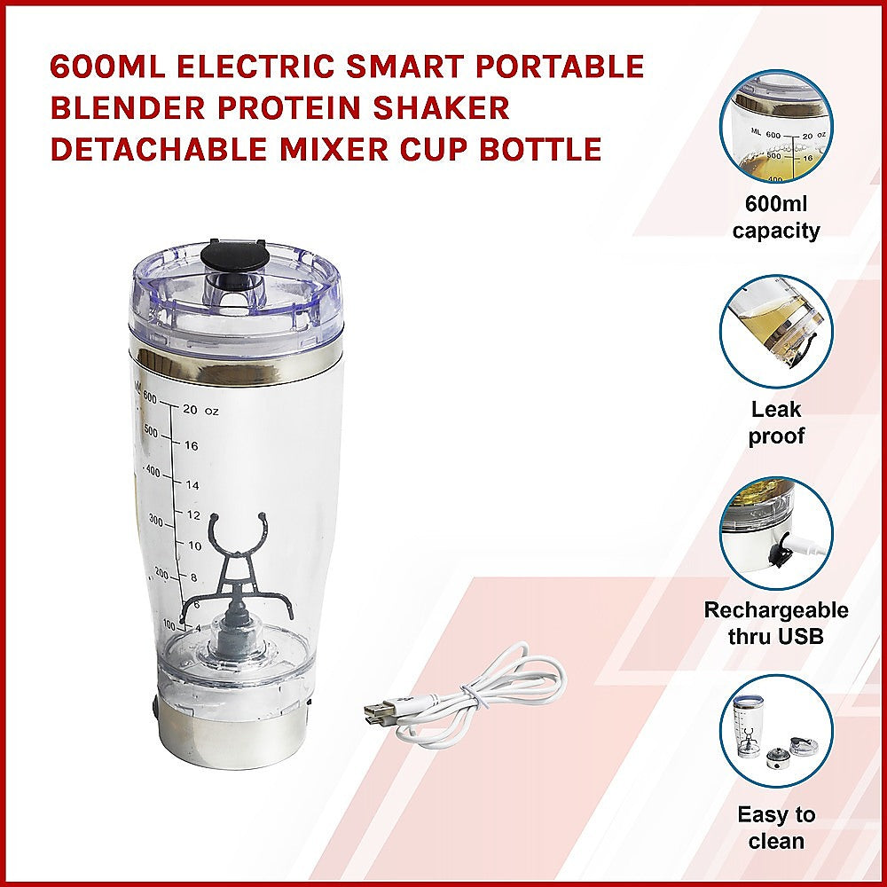 600ml Electric Smart Portable Blender Protein Shaker Bottle Cup V63-825481