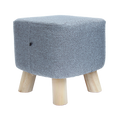 Fabric Ottoman Foot Stool Rest Pouffe Footstool Wood Storage Padded Seat V63-825501