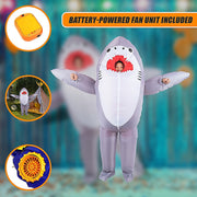 Shark Fancy Dress Fan Inflatable Costume Suit V63-825771