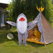 Shark Fancy Dress Fan Inflatable Costume Suit V63-825771