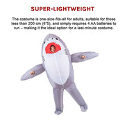 Shark Fancy Dress Fan Inflatable Costume Suit V63-825771