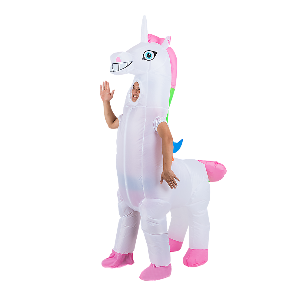 Giant Unicorn Fancy Dress Fan Inflatable Costume Suit V63-825781