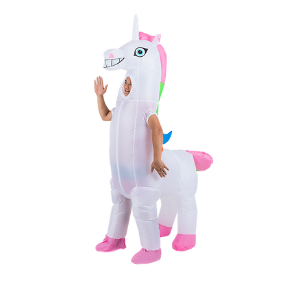 Giant Unicorn Fancy Dress Fan Inflatable Costume Suit V63-825781