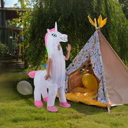 Giant Unicorn Fancy Dress Fan Inflatable Costume Suit V63-825781