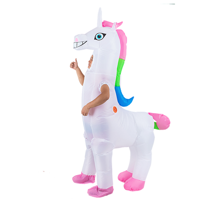 Giant Unicorn Fancy Dress Fan Inflatable Costume Suit V63-825781