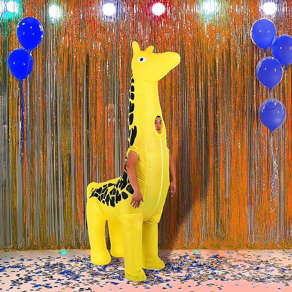 Giraffe Fancy Dress Fan Inflatable Costume Suit V63-825791