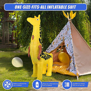 Giraffe Fancy Dress Fan Inflatable Costume Suit V63-825791