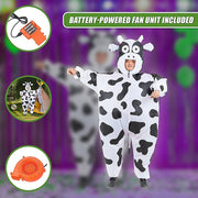 Cow Fancy Dress Fan Inflatable Costume Suit V63-825801