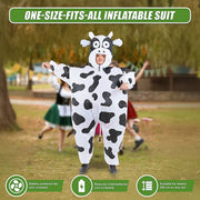 Cow Fancy Dress Fan Inflatable Costume Suit V63-825801