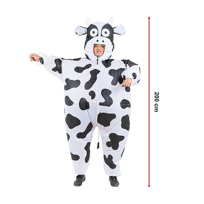 Cow Fancy Dress Fan Inflatable Costume Suit V63-825801