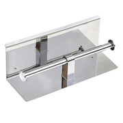 Stainless Steel Double Toilet Paper Holder Towel Roll Tissue Rack Storage Shelf V63-825811