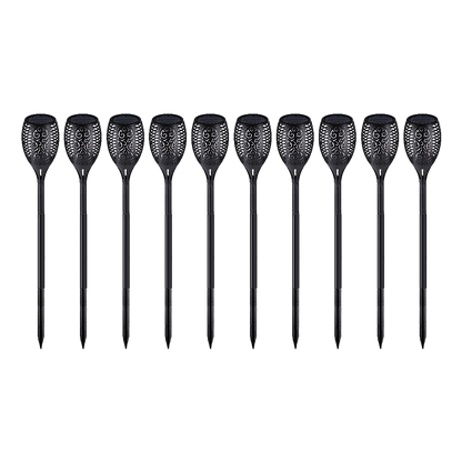 10 Pack Solar Torch Lights 96 LED Flickering Lighting Dancing Flame Garden Lamp V63-825821